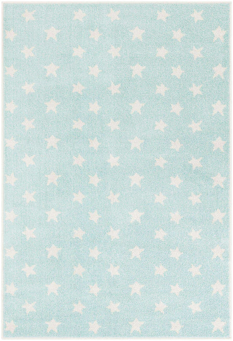 Clear Blue 4' 1 x 6' 1 Whimsy Kids Rectangle Rug