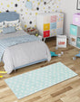 Clear Blue 2' 2 x 5' 1 Whimsy Kids Runner Rug