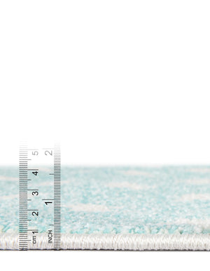 Clear Blue 2' 2 x 5' 1 Whimsy Kids Runner Rug