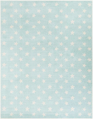 Clear Blue 8' x 10' Whimsy Kids Rectangle Rug