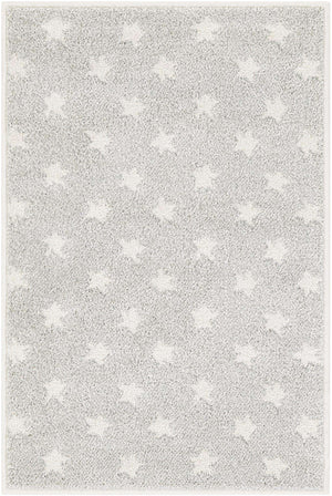 Cloud Gray 2' 2 x 3' 1 Whimsy Kids Rectangle Rug