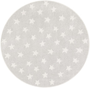 Cloud Gray 5' 1 x 5' 1 Whimsy Kids Round Rug