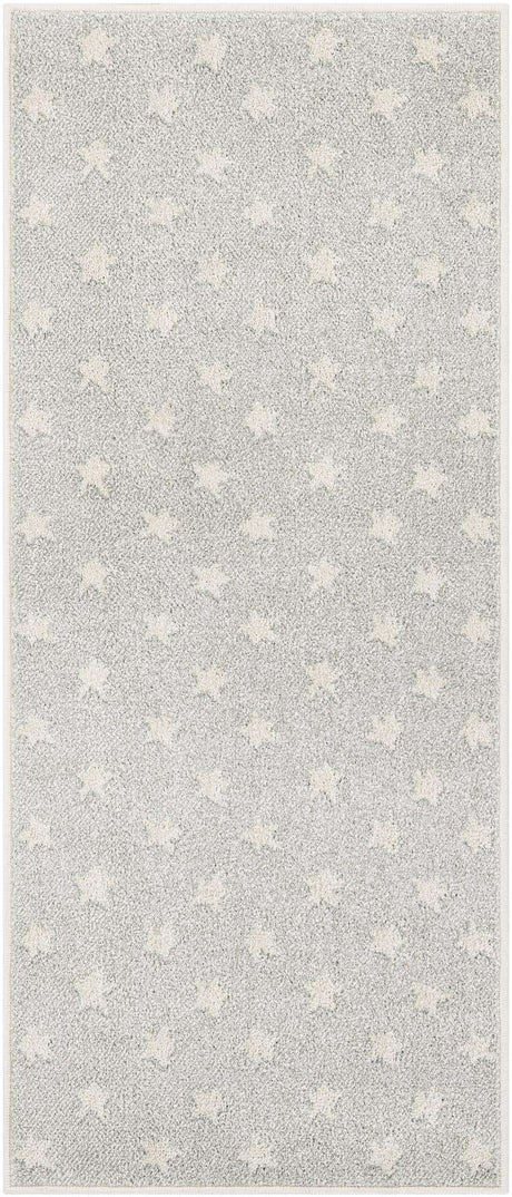 Cloud Gray 2' 2 x 5' 1 Whimsy Kids Runner Rug