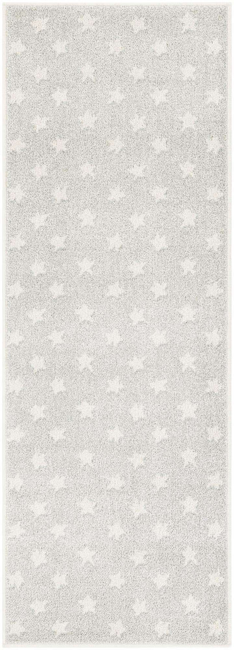 Cloud Gray 2' 2 x 6' 1 Whimsy Kids Runner Rug
