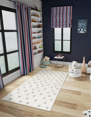 Daisy White 2' 2 x 3' 1 Whimsy Kids Rectangle Rug