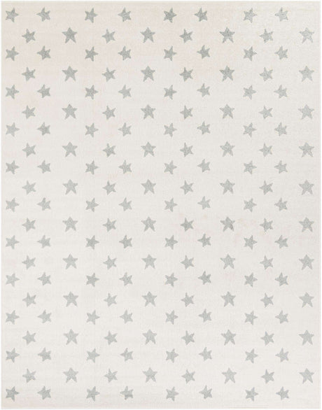 Daisy White 8' x 10' Whimsy Kids Rectangle Rug
