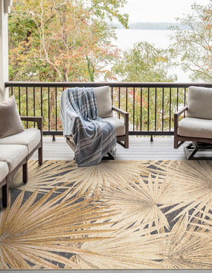Multicolor 2' x 3' 1 Outdoor Botanical Rectangle Area Rug Weather Resistant for Patio, Deck, Terrace, Balcony, Porch Polypropylene Garden Floral Tropical Carpet for Sale at Rug Engine