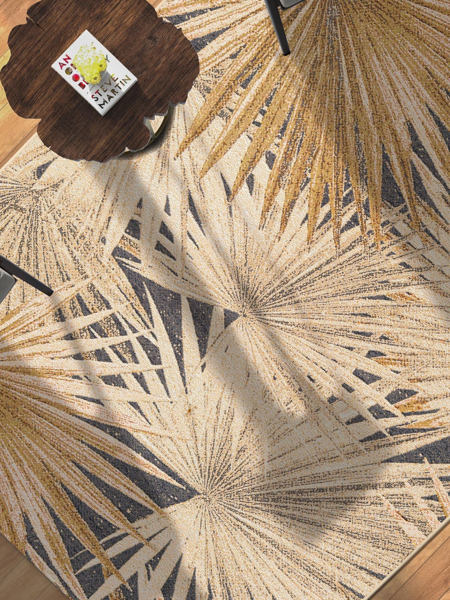 Multicolor 5' 1 x 8' Outdoor Botanical Rectangle Area Rug Weather Resistant for Patio, Deck, Terrace, Balcony, Porch Polypropylene Garden Floral Tropical Carpet for Sale at Rug Engine