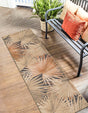 Multicolor 2' x 6' 1 Outdoor Botanical Runner Area Rug Weather Resistant for Patio, Deck, Terrace, Balcony, Porch Polypropylene Garden Floral Tropical Carpet for Sale at Rug Engine