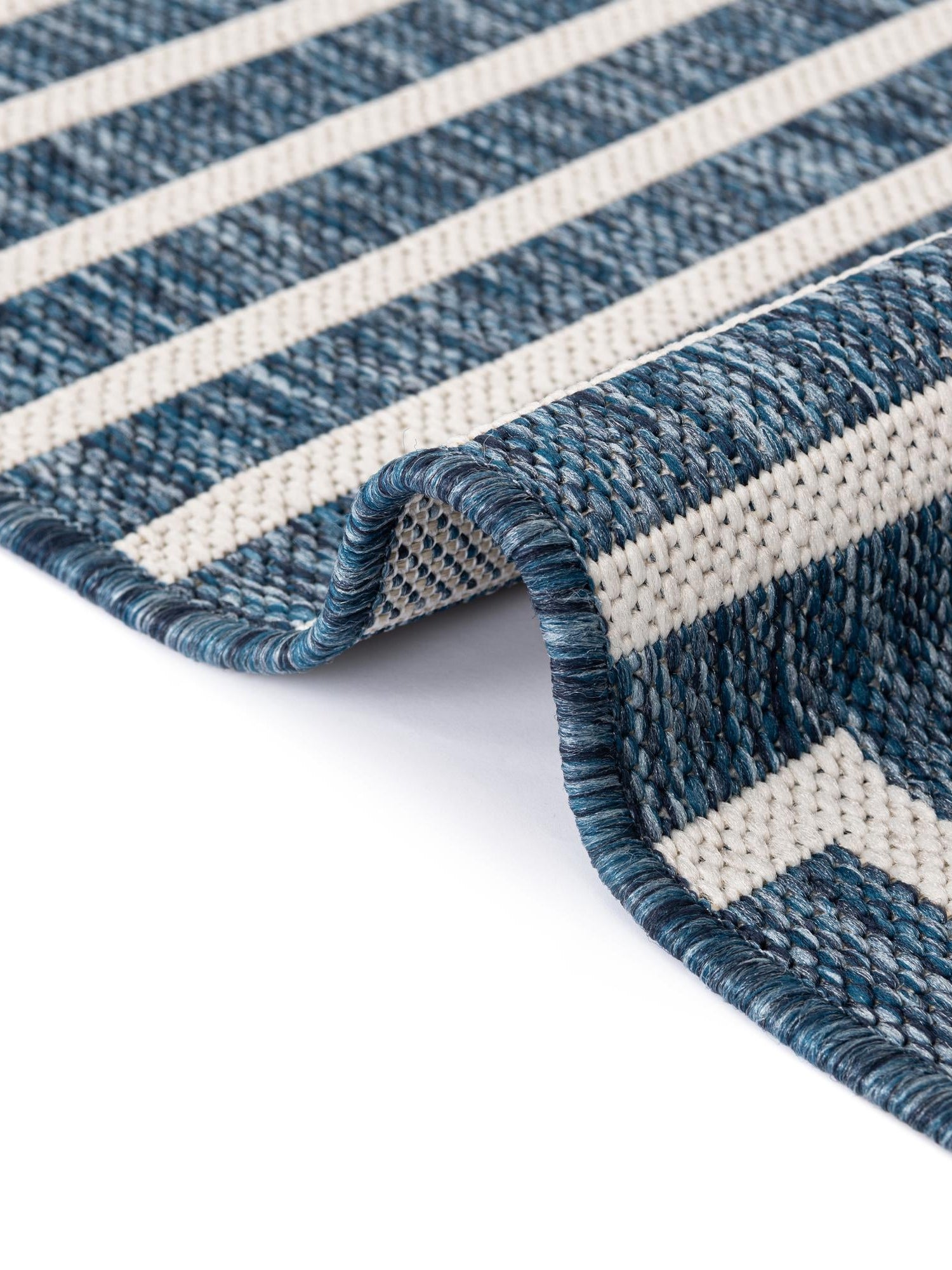 Blue 5' 3 x 7' 1 Outdoor Modern Rectangle Area Rug Weather Resistant for Patio, Deck, Terrace, Balcony, Porch 100% Polypropylene Modern Outside Carpet for Sale at Rug Engine