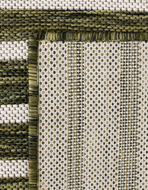 Green 7' 10 x 7' 10 Outdoor Modern Square Area Rug Weather Resistant for Patio, Deck, Terrace, Balcony, Porch 100% Polypropylene Modern Outside Carpet for Sale at Rug Engine