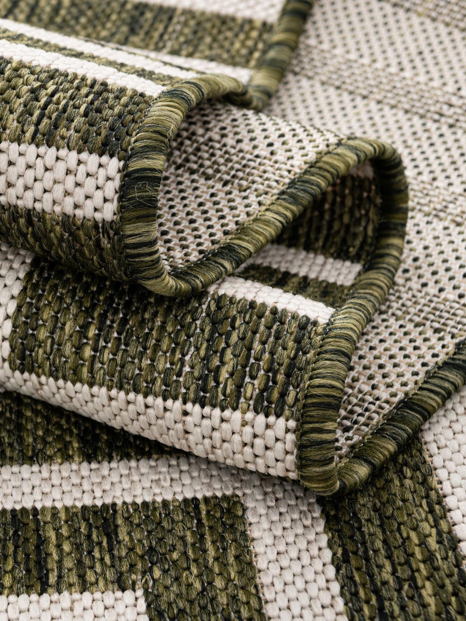 Green 10' x 10' Outdoor Modern Square Area Rug Weather Resistant for Patio, Deck, Terrace, Balcony, Porch 100% Polypropylene Modern Outside Carpet for Sale at Rug Engine