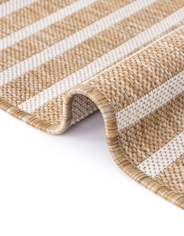 Taupe 9' x 12' Outdoor Modern Rectangle Area Rug Weather Resistant for Patio, Deck, Terrace, Balcony, Porch 100% Polypropylene Modern Outside Carpet for Sale at Rug Engine