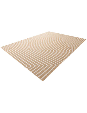 Taupe 9' x 12' Outdoor Modern Rectangle Area Rug Weather Resistant for Patio, Deck, Terrace, Balcony, Porch 100% Polypropylene Modern Outside Carpet for Sale at Rug Engine