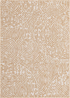 Taupe 5' 3 x 7' 1 Outdoor Modern Rectangle Area Rug Weather Resistant for Patio, Deck, Terrace, Balcony, Porch 100% Polypropylene Modern Outside Carpet for Sale at Rug Engine