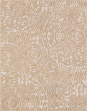 Taupe 7' 10 x 10' Outdoor Modern Rectangle Area Rug Weather Resistant for Patio, Deck, Terrace, Balcony, Porch 100% Polypropylene Modern Outside Carpet for Sale at Rug Engine