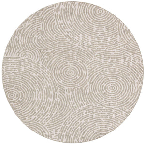 Gray 10' x 10' Outdoor Modern Round Area Rug Weather Resistant for Patio, Deck, Terrace, Balcony, Porch 100% Polypropylene Modern Outside Carpet for Sale at Rug Engine