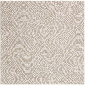 Gray 10' x 10' Outdoor Modern Square Area Rug Weather Resistant for Patio, Deck, Terrace, Balcony, Porch 100% Polypropylene Modern Outside Carpet for Sale at Rug Engine