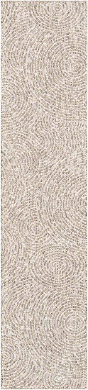 Gray 2' 7 x 12' Outdoor Modern Runner Area Rug Weather Resistant for Patio, Deck, Terrace, Balcony, Porch 100% Polypropylene Modern Outside Carpet for Sale at Rug Engine