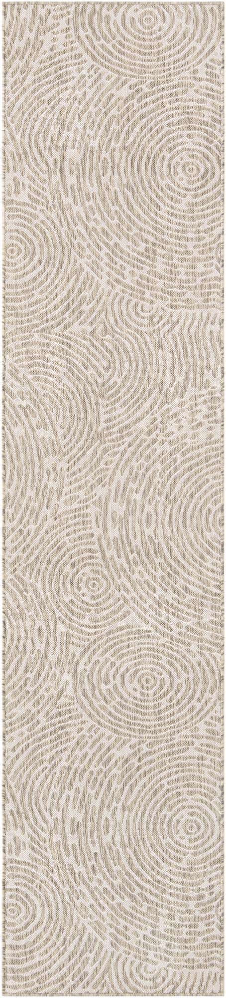 Gray 2' 7 x 12' Outdoor Modern Runner Area Rug Weather Resistant for Patio, Deck, Terrace, Balcony, Porch 100% Polypropylene Modern Outside Carpet for Sale at Rug Engine