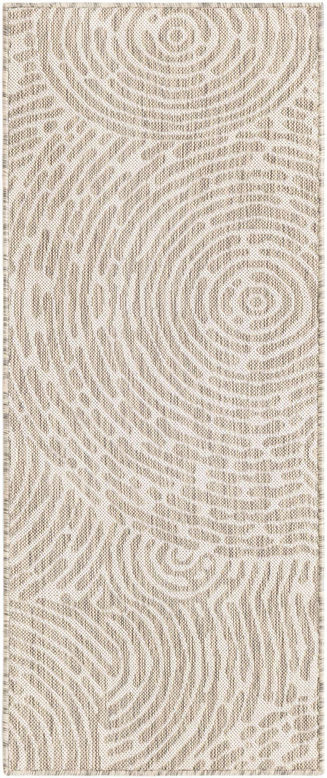 Gray 2' x 5' 3 Outdoor Modern Runner Area Rug Weather Resistant for Patio, Deck, Terrace, Balcony, Porch 100% Polypropylene Modern Outside Carpet for Sale at Rug Engine