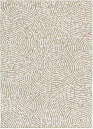 Gray 5' 3 x 7' 1 Outdoor Modern Rectangle Area Rug Weather Resistant for Patio, Deck, Terrace, Balcony, Porch 100% Polypropylene Modern Outside Carpet for Sale at Rug Engine