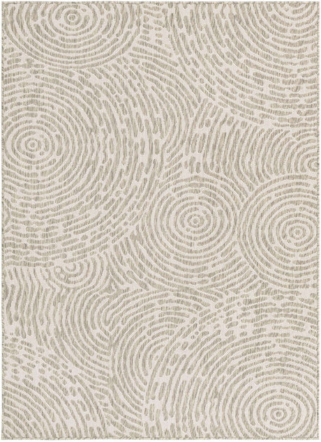 Gray 5' 3 x 7' 1 Outdoor Modern Rectangle Area Rug Weather Resistant for Patio, Deck, Terrace, Balcony, Porch 100% Polypropylene Modern Outside Carpet for Sale at Rug Engine