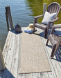 Gray 2' x 5' 3 Outdoor Modern Runner Area Rug Weather Resistant for Patio, Deck, Terrace, Balcony, Porch 100% Polypropylene Modern Outside Carpet for Sale at Rug Engine