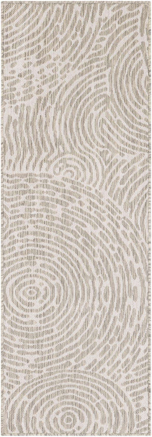 Gray 2' x 6' 1 Outdoor Modern Runner Area Rug Weather Resistant for Patio, Deck, Terrace, Balcony, Porch 100% Polypropylene Modern Outside Carpet for Sale at Rug Engine