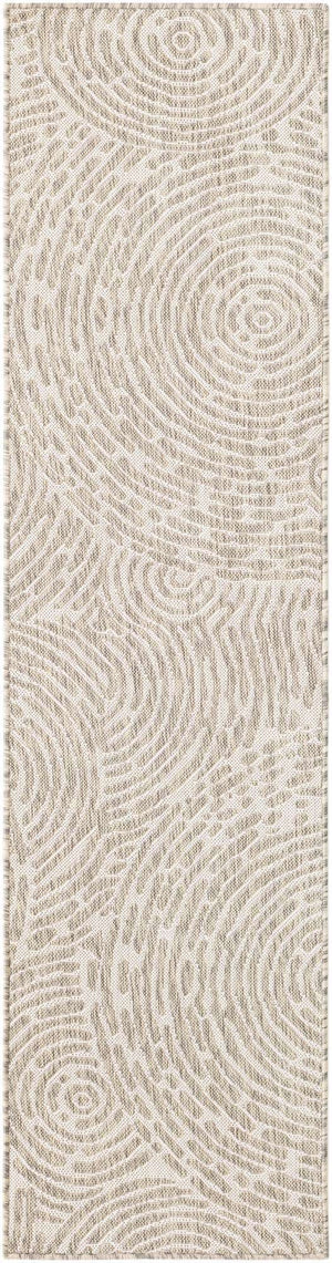 Gray 2' x 8' Outdoor Modern Runner Area Rug Weather Resistant for Patio, Deck, Terrace, Balcony, Porch 100% Polypropylene Modern Outside Carpet for Sale at Rug Engine