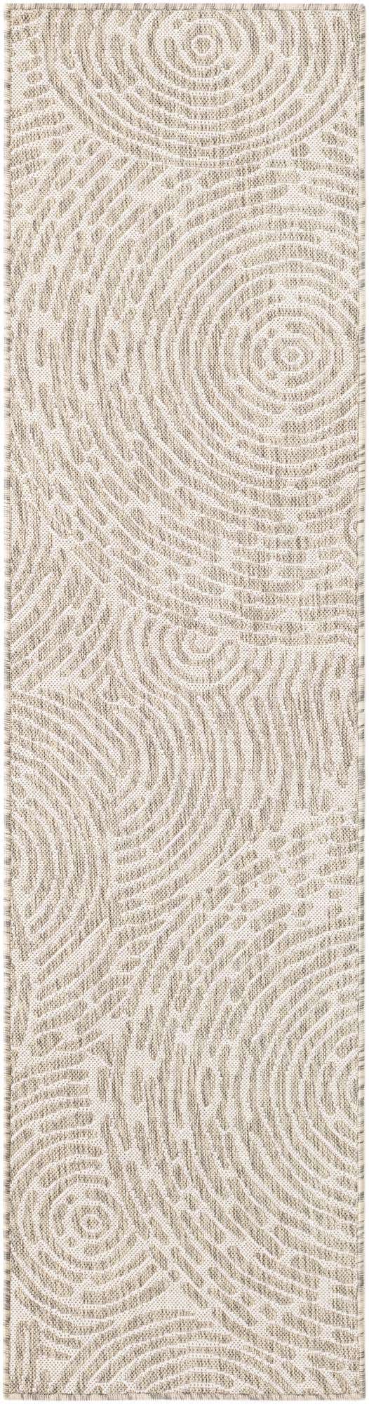 Gray 2' x 8' Outdoor Modern Runner Area Rug Weather Resistant for Patio, Deck, Terrace, Balcony, Porch 100% Polypropylene Modern Outside Carpet for Sale at Rug Engine