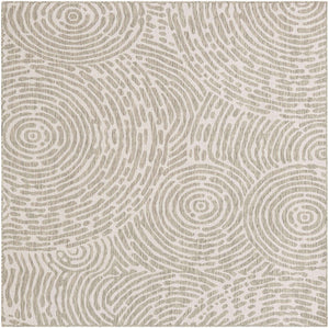 Gray 7' 10 x 7' 10 Outdoor Modern Square Area Rug Weather Resistant for Patio, Deck, Terrace, Balcony, Porch 100% Polypropylene Modern Outside Carpet for Sale at Rug Engine