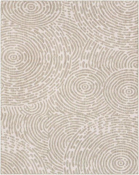 Gray 7' 10 x 10' Outdoor Modern Rectangle Area Rug Weather Resistant for Patio, Deck, Terrace, Balcony, Porch 100% Polypropylene Modern Outside Carpet for Sale at Rug Engine