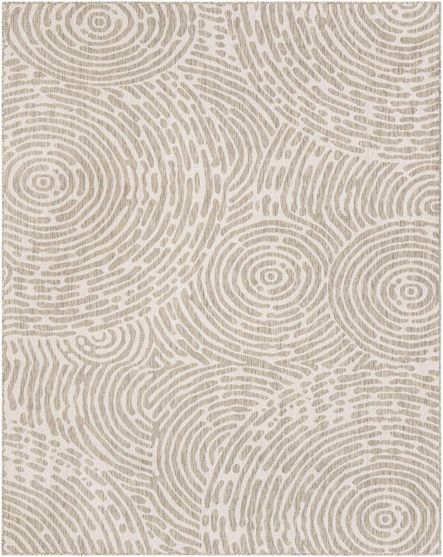 Gray 7' 10 x 10' Outdoor Modern Rectangle Area Rug Weather Resistant for Patio, Deck, Terrace, Balcony, Porch 100% Polypropylene Modern Outside Carpet for Sale at Rug Engine