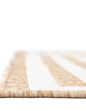 Taupe 10' x 14' 1 Outdoor Modern Rectangle Area Rug Weather Resistant for Patio, Deck, Terrace, Balcony, Porch 100% Polypropylene Modern Outside Carpet for Sale at Rug Engine
