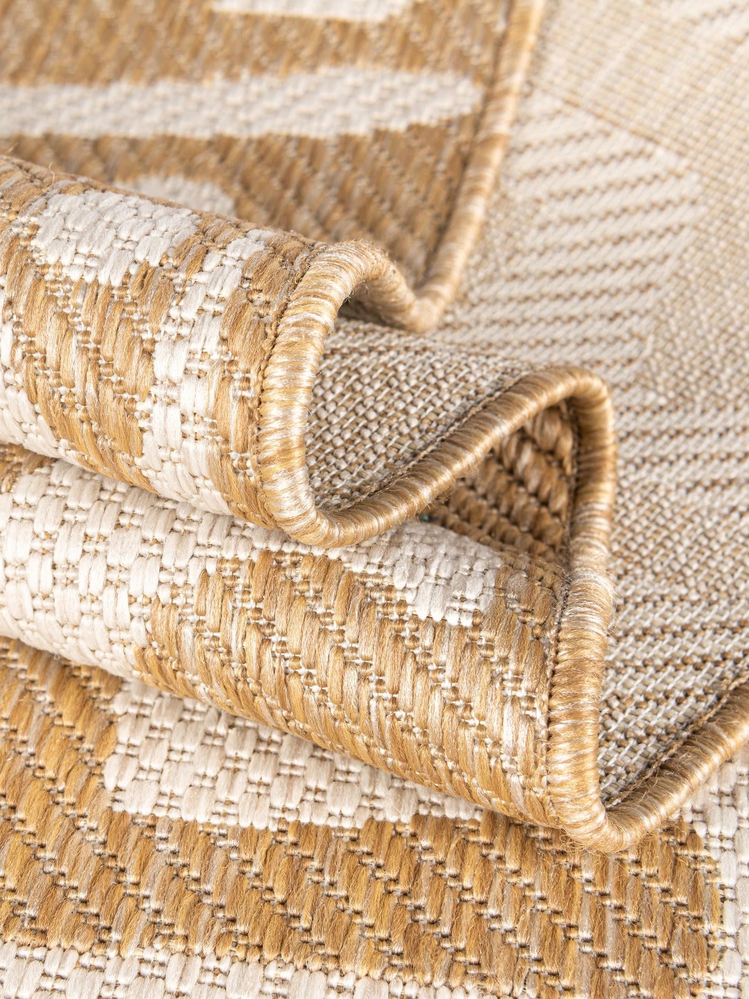 Taupe 7' 10 x 7' 10 Outdoor Modern Square Area Rug Weather Resistant for Patio, Deck, Terrace, Balcony, Porch 100% Polypropylene Modern Outside Carpet for Sale at Rug Engine