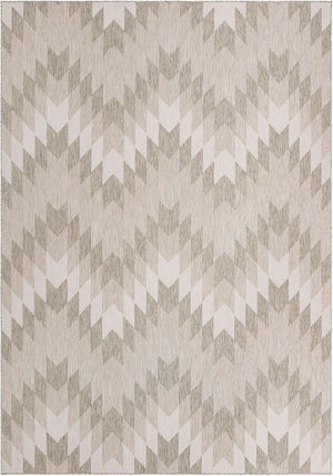 Gray 10' x 14' 1 Outdoor Modern Rectangle Rug