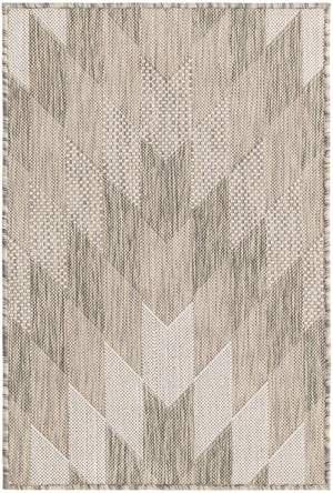 Gray 2' x 3' 1 Outdoor Modern Rectangle Area Rug Weather Resistant for Patio, Deck, Terrace, Balcony, Porch 100% Polypropylene Modern Outside Carpet for Sale at Rug Engine