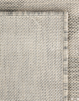 Gray 7' 10 x 7' 10 Outdoor Modern Square Area Rug Weather Resistant for Patio, Deck, Terrace, Balcony, Porch 100% Polypropylene Modern Outside Carpet for Sale at Rug Engine