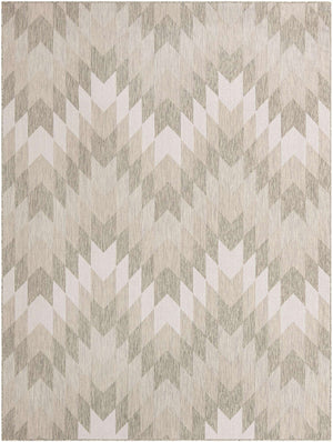 Gray 9' x 12' Outdoor Modern Rectangle Area Rug Weather Resistant for Patio, Deck, Terrace, Balcony, Porch 100% Polypropylene Modern Outside Carpet for Sale at Rug Engine