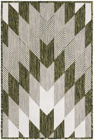 Green 2' x 3' 1 Outdoor Modern Rectangle Area Rug Weather Resistant for Patio, Deck, Terrace, Balcony, Porch 100% Polypropylene Modern Outside Carpet for Sale at Rug Engine
