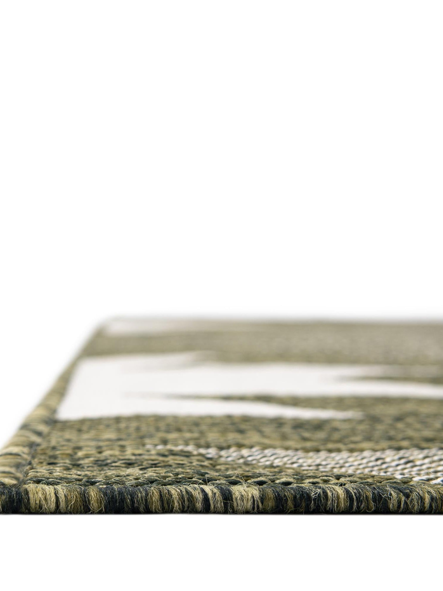 Green 4' 1 x 6' 1 Outdoor Modern Rectangle Area Rug Weather Resistant for Patio, Deck, Terrace, Balcony, Porch 100% Polypropylene Modern Outside Carpet for Sale at Rug Engine