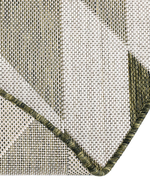 Green 6' 1 x 6' 1 Outdoor Modern Round Area Rug Weather Resistant for Patio, Deck, Terrace, Balcony, Porch 100% Polypropylene Modern Outside Carpet for Sale at Rug Engine