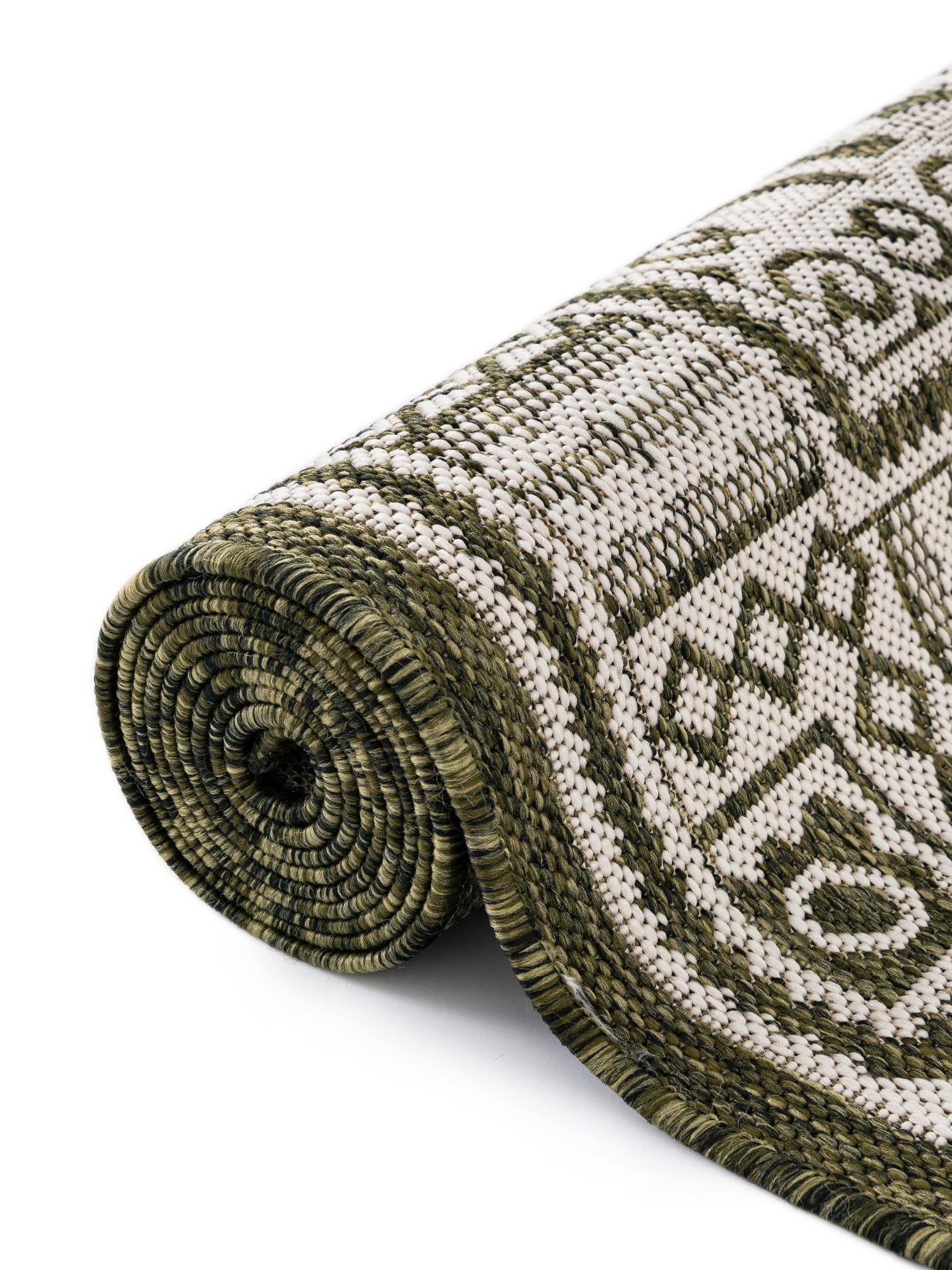 Green 5' 3 x 8' Outdoor Traditional Rectangle Area Rug Weather Resistant for Patio, Deck, Terrace, Balcony, Porch Classical Design Outside Carpet for Sale at Rug Engine