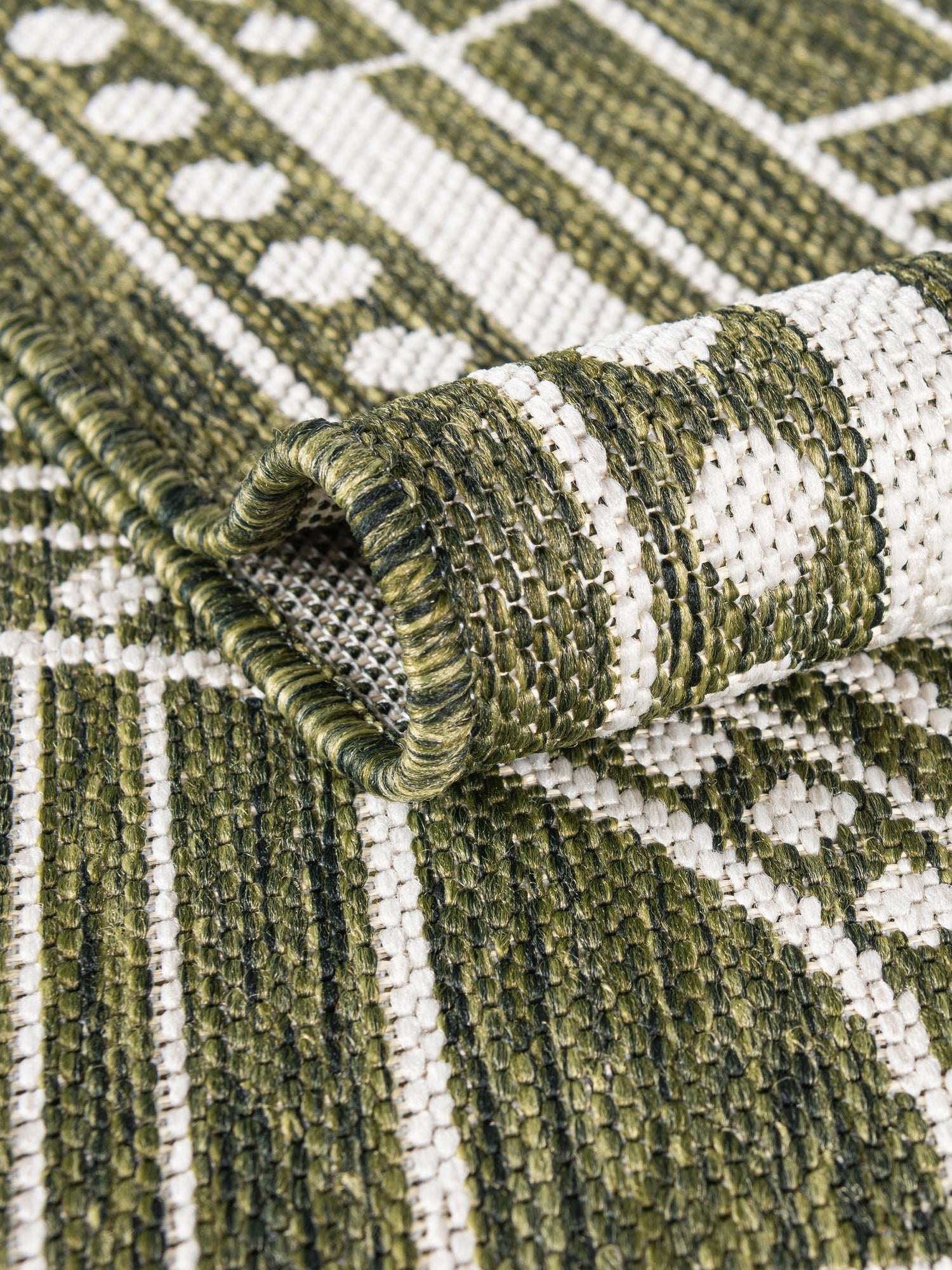 Green 10' x 10' Outdoor Traditional Square Area Rug Weather Resistant for Patio, Deck, Terrace, Balcony, Porch Classical Design Outside Carpet for Sale at Rug Engine