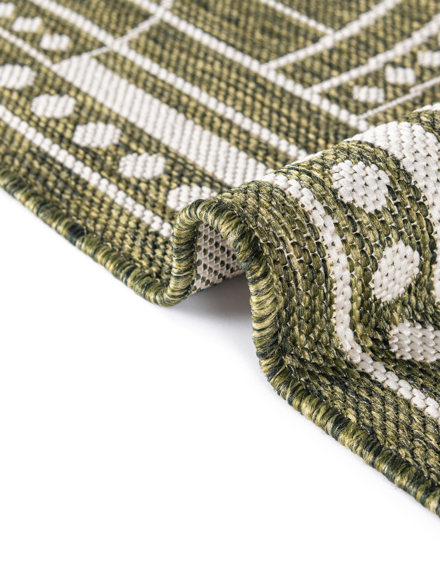 Green 10' x 10' Outdoor Traditional Square Area Rug Weather Resistant for Patio, Deck, Terrace, Balcony, Porch Classical Design Outside Carpet for Sale at Rug Engine