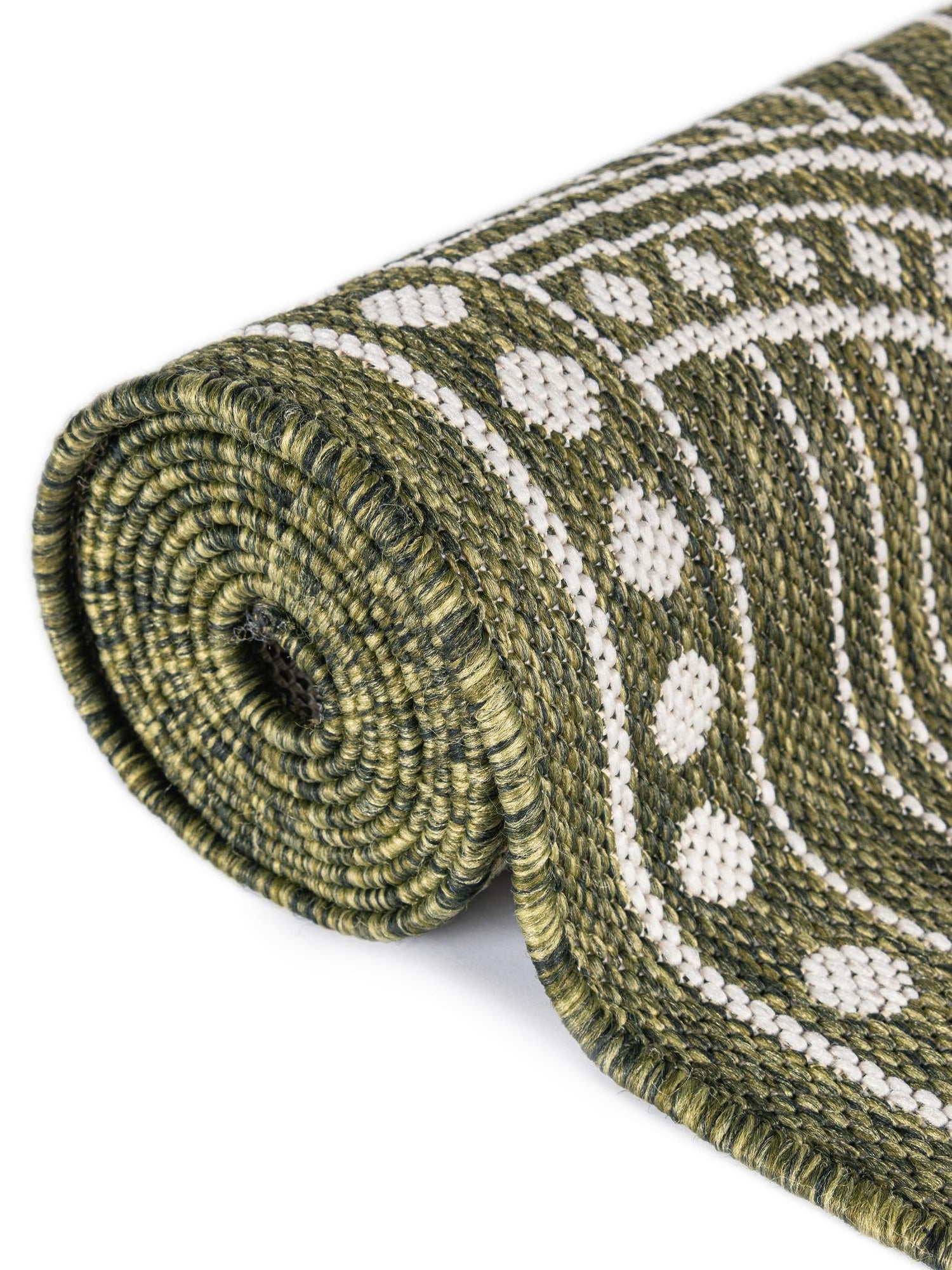 Green 10' x 10' Outdoor Traditional Square Area Rug Weather Resistant for Patio, Deck, Terrace, Balcony, Porch Classical Design Outside Carpet for Sale at Rug Engine