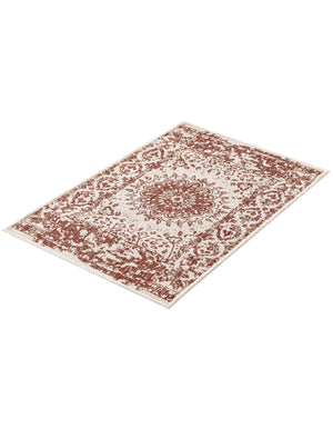 Rust Red 2' x 3' 1 Outdoor Traditional Rectangle Area Rug Weather Resistant for Patio, Deck, Terrace, Balcony, Porch Classical Design Outside Carpet for Sale at Rug Engine