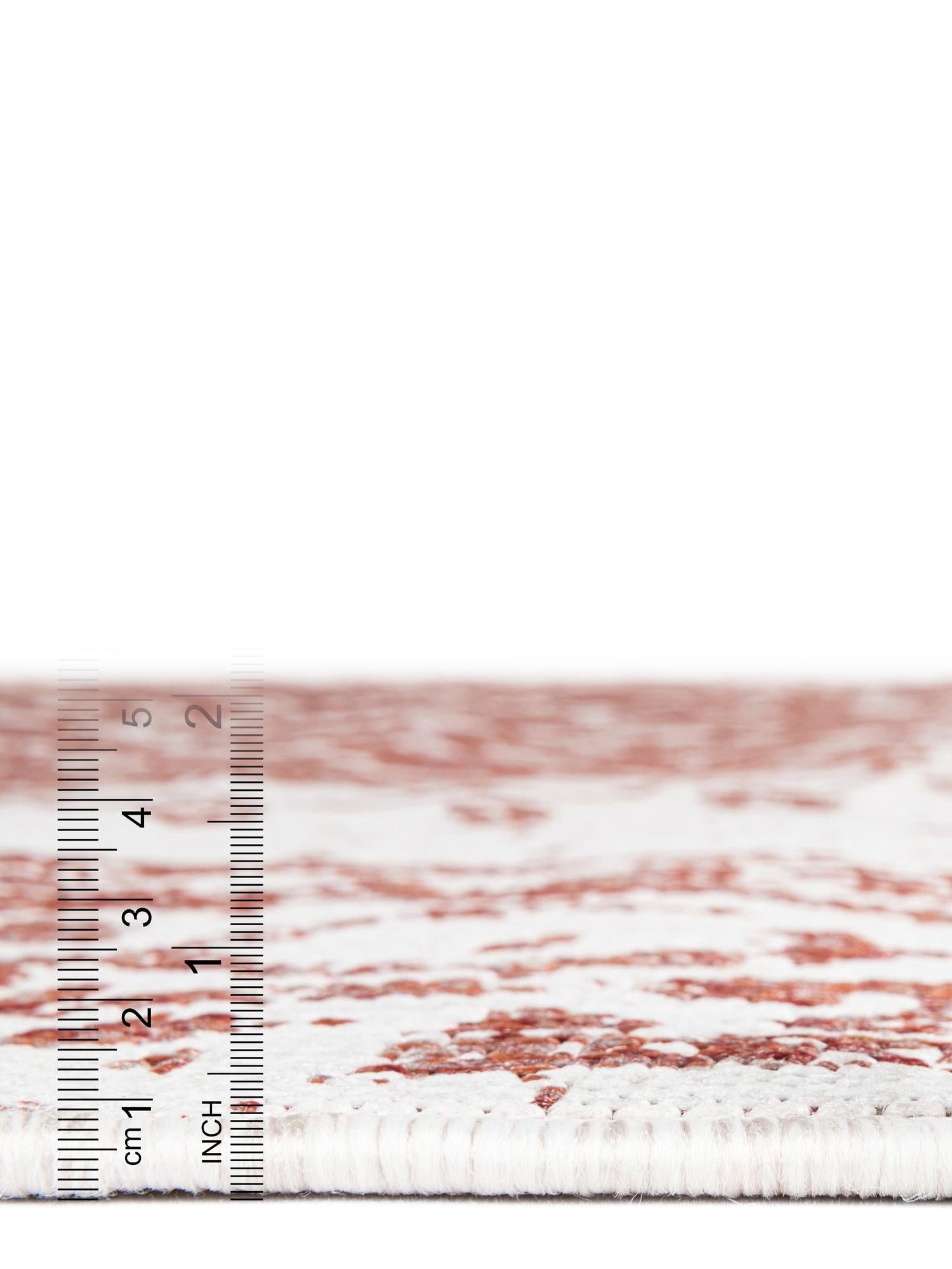 Rust Red 3' 1 x 3' 1 Outdoor Traditional Round Area Rug Weather Resistant for Patio, Deck, Terrace, Balcony, Porch Classical Design Outside Carpet for Sale at Rug Engine