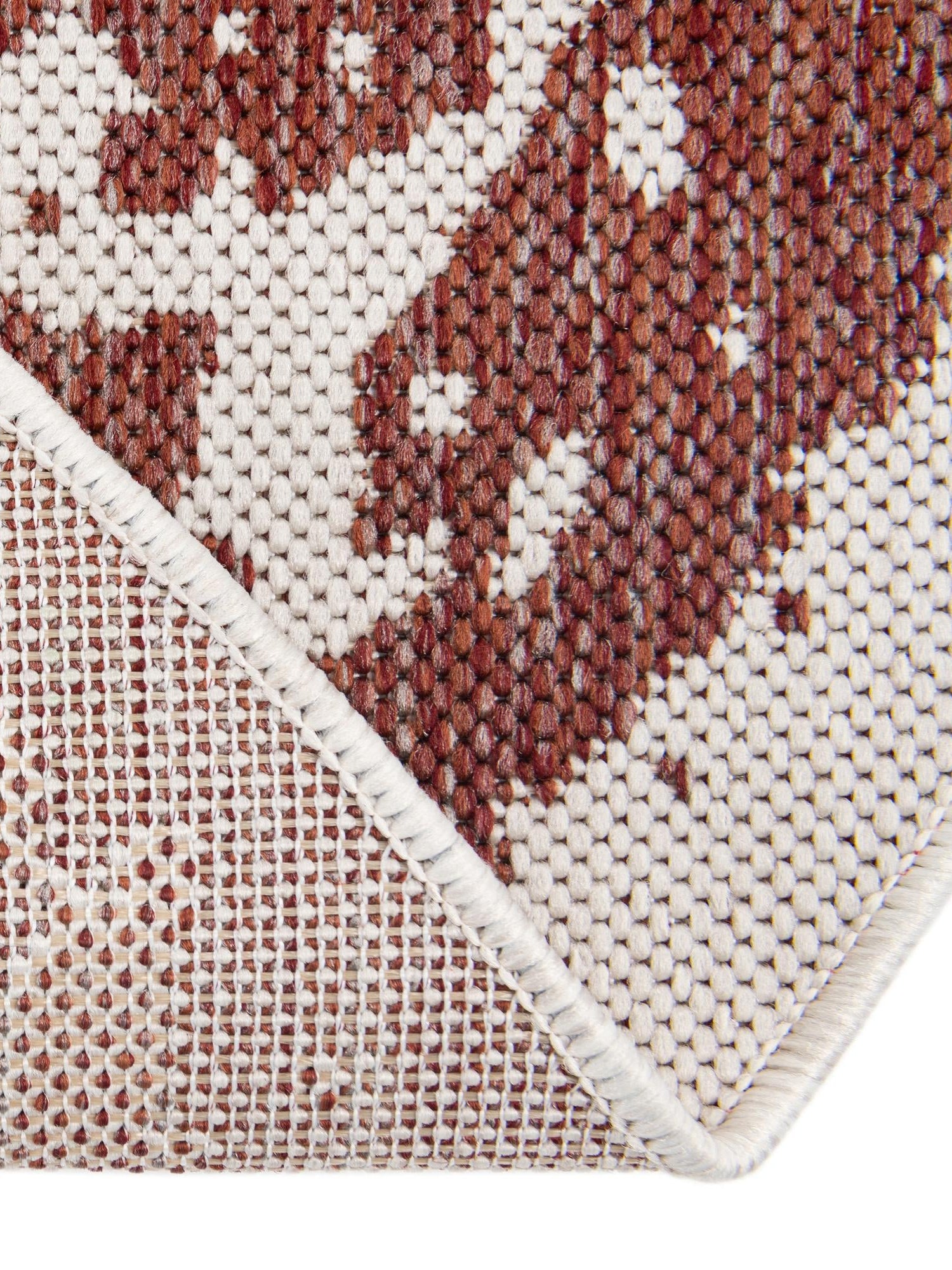 Rust Red 3' 1 x 3' 1 Outdoor Traditional Round Area Rug Weather Resistant for Patio, Deck, Terrace, Balcony, Porch Classical Design Outside Carpet for Sale at Rug Engine